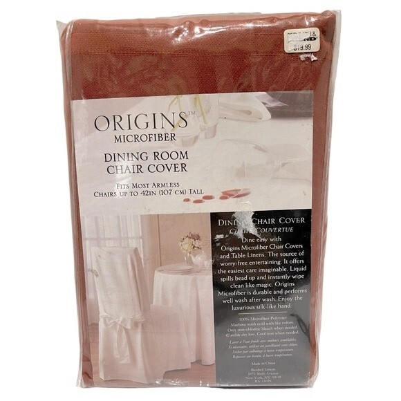 Origins Microfiber Dining Room Chair Cover 42"Tall (Set of 2) - Picture 2 of 5